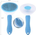 Depets Self Cleaning Slicker Brush, Dog Cat Bunny Pet Grooming Shedding Brush - Easy to Remove Loose Undercoat, Pet Massaging Tool Suitable for Pets with Long or Short Hair - Image 5