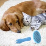 Depets Self Cleaning Slicker Brush, Dog Cat Bunny Pet Grooming Shedding Brush - Easy to Remove Loose Undercoat, Pet Massaging Tool Suitable for Pets with Long or Short Hair - Image 6