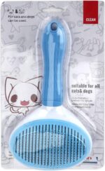 Depets Self Cleaning Slicker Brush, Dog Cat Bunny Pet Grooming Shedding Brush - Easy to Remove Loose Undercoat, Pet Massaging Tool Suitable for Pets with Long or Short Hair - Image 8