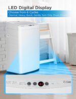 0.9 Cu. Ft. Portable Washing Machine, Compact Washing Machine with 6 Wash Cycles, Portable Clothes Washer Featuring 3 Water Levels - Image 3