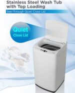 0.9 Cu. Ft. Portable Washing Machine, Compact Washing Machine with 6 Wash Cycles, Portable Clothes Washer Featuring 3 Water Levels - Image 4