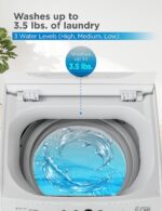 0.9 Cu. Ft. Portable Washing Machine, Compact Washing Machine with 6 Wash Cycles, Portable Clothes Washer Featuring 3 Water Levels - Image 5