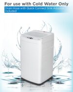 0.9 Cu. Ft. Portable Washing Machine, Compact Washing Machine with 6 Wash Cycles, Portable Clothes Washer Featuring 3 Water Levels - Image 6