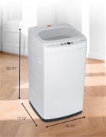 0.9 Cu. Ft. Portable Washing Machine, Compact Washing Machine with 6 Wash Cycles, Portable Clothes Washer Featuring 3 Water Levels - Image 8