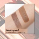 Oulac Waterproof Brown Eyebrow Powder Kit with Brow Brush 2 in1 Long Lasting Instant Eyebrow Pomade & Powder Natural Makeup for Sparse Brows 3.2 g/0.11 oz (Ginger） - Image 4