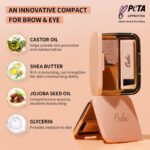 Oulac Waterproof Brown Eyebrow Powder Kit with Brow Brush 2 in1 Long Lasting Instant Eyebrow Pomade & Powder Natural Makeup for Sparse Brows 3.2 g/0.11 oz (Ginger） - Image 7