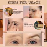 Oulac Waterproof Brown Eyebrow Powder Kit with Brow Brush 2 in1 Long Lasting Instant Eyebrow Pomade & Powder Natural Makeup for Sparse Brows 3.2 g/0.11 oz (Ginger） - Image 8