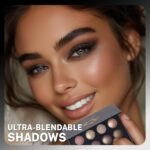 UCANBE Baked Eyeshadow Makeup Palette with Hidden Gems, 16 Colors Nude Eye Shadow with Matte Glitter Metallic Shimmer, Highly Pigmented Long Lasting Make Up Pallet - Image 4