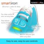 oliso TG1600 ProPlus Smart Iron with Auto-Lift – 1800 Watt Steam Iron for Clothes, Sewing, Quilting & Crafting – Diamond Ceramic-Flow Soleplate, Turquoise - Image 5