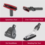 Kenmore DU2015 Bagless Upright Vacuum Lightweight Carpet Cleaner with 10’Hose, HEPA Filter, 4 Cleaning Tools for Pet Hair, Hardwood Floor, Red - Image 7