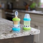 Sassy Baby Food Nurser – 4+ Months Set of 2- 4oz 100% Silicone Nipple and Spoon BPA-Free - Image 4