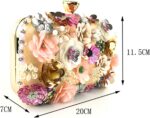 Lanpet Women Clutches Flower Evening Handbag Chain Strap Shoulder Bag - Image 4