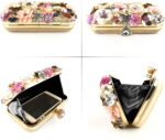 Lanpet Women Clutches Flower Evening Handbag Chain Strap Shoulder Bag - Image 5