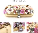 Lanpet Women Clutches Flower Evening Handbag Chain Strap Shoulder Bag - Image 6