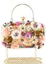 Lanpet Women Clutches Flower Evening Handbag Chain Strap Shoulder Bag - Image 7