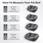 INVENHO Dog Bed Medium Size, Orthopedic Warming Soft Calming Sleeping Puppy Bed Durable Pet Bed with Anti-Slip Bottom M(30"x24"x9") - Image 6