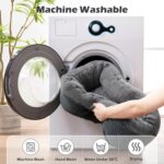 INVENHO Dog Bed Medium Size, Orthopedic Warming Soft Calming Sleeping Puppy Bed Durable Pet Bed with Anti-Slip Bottom M(30"x24"x9") - Image 7