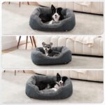 INVENHO Dog Bed Medium Size, Orthopedic Warming Soft Calming Sleeping Puppy Bed Durable Pet Bed with Anti-Slip Bottom M(30"x24"x9") - Image 9