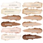 Face Cream Contour Stick Bronzer Stick Highlighter Stick Illuminator Makeup Glow Kit,Long Lasting Highly Piamented Skin Brighten Shadow Contour Bronzer Highlighter Powder Pen Pencil-F1 - Image 5