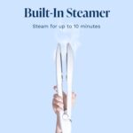 Nori Press Travel Steam Iron - Handheld Iron With Optional Steam Feature - No Ironing Board Required - Easy to Use w/ 6 Fabric Settings - Removes Wrinkles - User Manual Included -White - Image 7