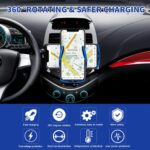 Wireless Car Charger Car Phone Holder Mount Wireless Charging 15W Fast Charging Auto Clamping Car Charger Phone Mount Holder fit for All Android Smartphone(Silver) - Image 3