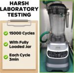 COZII Countertop Blenders for Kitchen, Professional 2000 Peak Watt for Smoothies/Ice Crushing/Frozen Drink/Puree, Smoothie Blender with 64oz Pitcher & 21oz To-go Cup, Dishwasher Safe, Dark Grey - Image 10