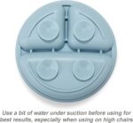 PandaEar Divided Unbreakable Silicone Baby and Toddler Plates - 3 Pack - Non-Slip - Dishwasher and Microwave Safe - Silicone (Blue Green Brown) - Image 6