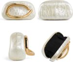 Clutch Purses for Women Formal, PU Leather/Marble Acrylic Evening Bags with Chain, Trendy Metal Handle Purses 2025 - Image 8