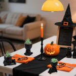 Der Rose 3pcs Fake Succulents Plants Artificial for Black Bathroom Bedroom Home Living Room Halloween Decor Aesthetic Indoor - Image 8