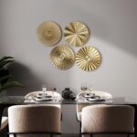 Hicarer 4 Pcs 12 Inch Metal Wall Art Decor Sunburst Hanging Metal Artwork Decor Wall Art Decorations for Home Living Room Office Gift for Christmas(Gold) - Image 7
