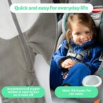 Cuddle Club Fleece Baby Bunting Bodysuit with Hood, Convertible Mittens & Booties, Car Seat Friendly, Soft & Warm, Easy Zip - Image 5