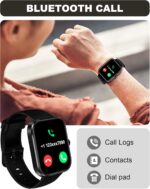 Smart Watch for Men Women(Answer/Make Call)-1.91" HD Fitness Smartwatch with Sleep/Heart Rate/spO2 Monitor, 113+ Sport Modes, IP68 Waterproof Smart Watch for Android iOS,Black - Image 3