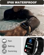 Smart Watch for Men Women(Answer/Make Call)-1.91" HD Fitness Smartwatch with Sleep/Heart Rate/spO2 Monitor, 113+ Sport Modes, IP68 Waterproof Smart Watch for Android iOS,Black - Image 8