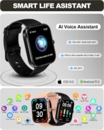 Smart Watch for Men Women(Answer/Make Call)-1.91" HD Fitness Smartwatch with Sleep/Heart Rate/spO2 Monitor, 113+ Sport Modes, IP68 Waterproof Smart Watch for Android iOS,Black - Image 9