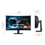 Samsung 37” Odyssey G7 (G75F) 4K UHD Resolution, 165Hz, Curved Gaming Monitor, 1ms Response Time (GtG), VESA DisplayHDR™ 600, AMD FreeSync™ Premium Pro, LS37FG75DENXZA, 2025 - Image 4