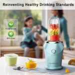 Smoothie Blender, Personal Blenders, Single Serve Smoothie Maker, Nutritious Recipe, 13.5 oz, Dishwasher Safe, Blue - Image 4