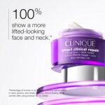 Clinique Smart Clinical Repair Anti Aging Lifting Face + Neck Cream with Peptides + Hyaluronic Acid For All Skin Types | Hydrating - Image 3