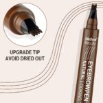 Eyebrow Pen - iMethod Upgrade Eyebrow TattooPen, Eyebrow Makeup, Long Lasting, Waterproof and Smudge-proof, Light Brown - Image 3