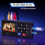 Portta VHS to Digital Converter, Video to Digital Recorder with Remote, Compatible with VHS, VCR, DVR, DVD, Hi8, Mini DV Players, Camcorder, Gaming Consoles (Tapes/DVD Player Not Included) - Image 4