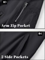 TACVASEN Men's Bomber Jacket Lightweight Casual Spring Fall Windbreaker Zip Up Coat with Pocket - Image 7