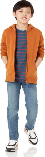 Amazon Essentials Hoodies - Boys' Zip-Up Sweatshirt - Image 3