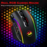 Redragon Gaming Mouse, MMO Mouse Gaming UP 12400 DPI, 19 Macro Programmable Buttons, RGB Mouse with 12 Side Buttons, 8 * 2.4g Weight Tuning for PC Laptop MOBA FPS, M901K, Black - Image 6