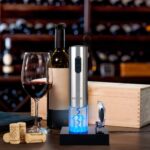 Secura Electric Wine Opener, Automatic Electric Wine Bottle Corkscrew Opener with Foil Cutter, Rechargeable (Stainless Steel) - Image 6