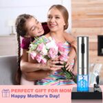 Secura Electric Wine Opener, Automatic Electric Wine Bottle Corkscrew Opener with Foil Cutter, Rechargeable (Stainless Steel) - Image 9