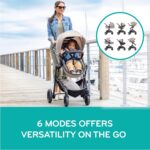 Evenflo Pivot Modular Travel System with LiteMax Infant Car Seat (Desert Tan) - Image 8