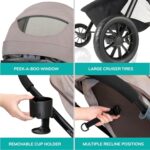 Evenflo Pivot Modular Travel System with LiteMax Infant Car Seat (Desert Tan) - Image 10