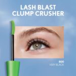 COVERGIRL Clump Crusher Mascara, 20X More Volume, Double Sided Brush, Long-Lasting Wear - 800 Very Black (Pack of 1) - Image 6