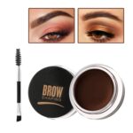 Eyebrow Pomade Brow Gel Pomade,Long Lasting Waterproof and Enhancers Eyebrow Soft Smooth,Eyebrow Makeup Gel with Eyebrow Brush for Girls and Women-Dark Brown - Image 3