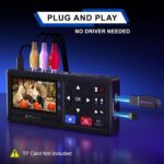 Portta VHS to Digital Converter with 128GB USB3.0 Flash Drive, Video to Digital Recorder Compatible with VHS, VCR, DVR, DVD, Hi8, Mini DV Players, Camcorder (Tapes/DVD Player Not Included) - Image 4