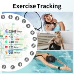 Smart Watch for Men Women (Answer/Make Call /1.96" Screen) Fitness Tracker IP68 Waterproof Activity Tracker Smartwatch for iOS Android - Image 4